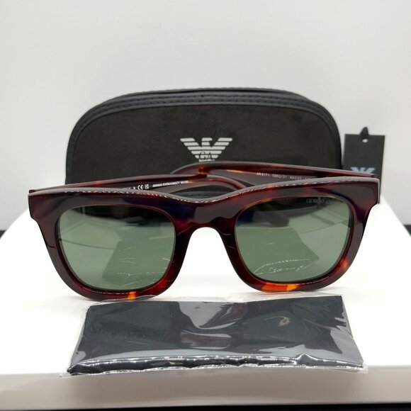 Georgio Armani Other - Georgio Armani AR8171 Red Havana Tortoise Frame Green Lenses Sunglasses
